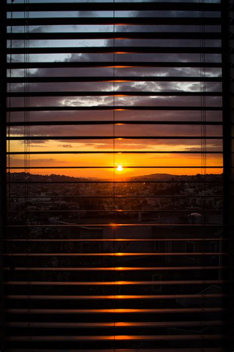 Sunset window blinds