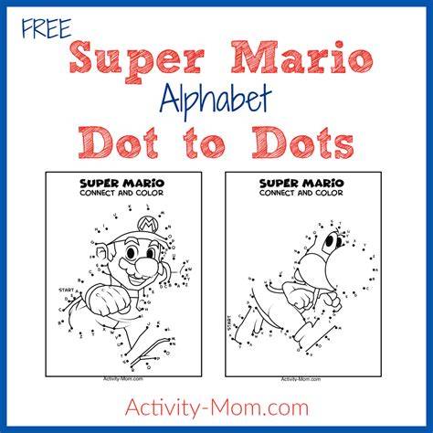 Super Mario Dot To Dot Printables
