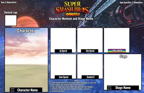Super Smash Bros Template