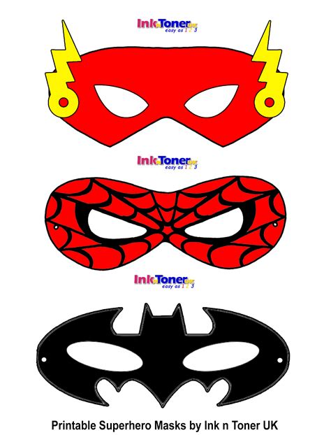 Superhero Printable Masks