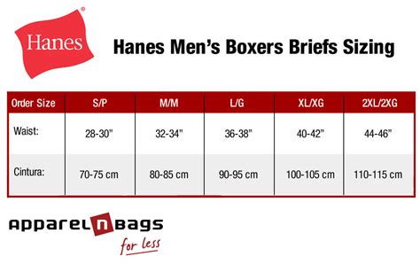 Supreme Hanes Boxers Size Chart