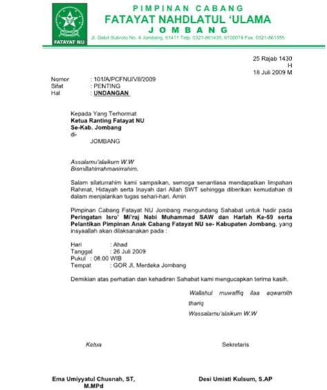 Surat Formal