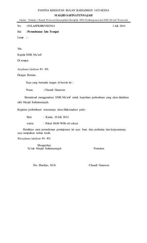 Surat Izin Tempat