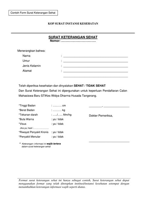 Surat Kesehatan