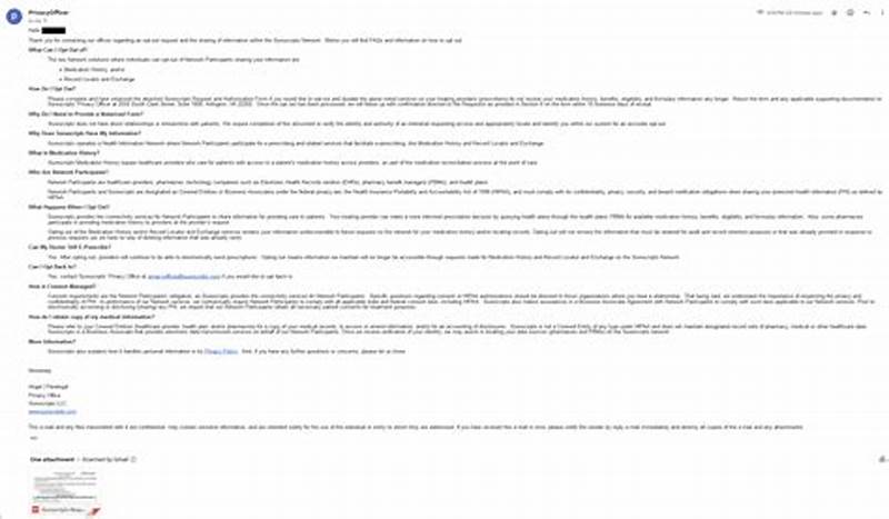 Surescripts Opt Out Form