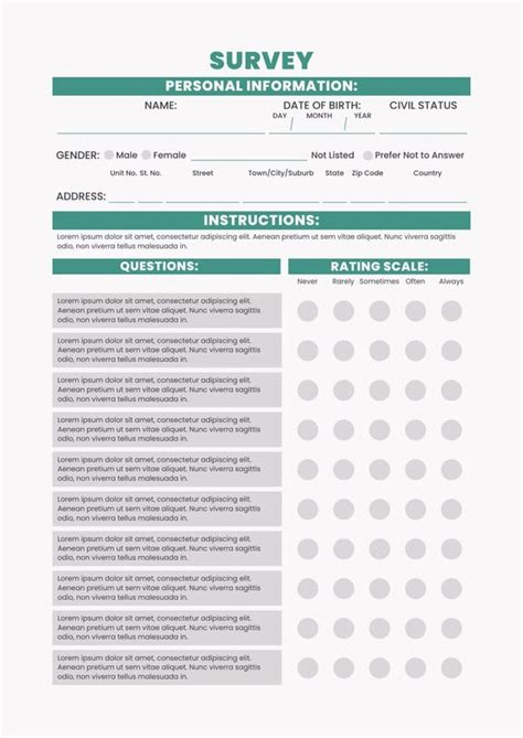 Survey Research Template