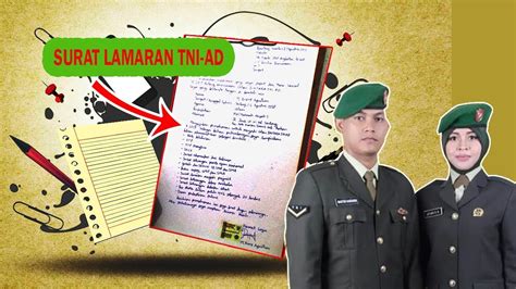 Susunan Surat Lamaran Kerja TNI AD