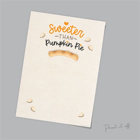 Sweeter Than Pumpkin Pie Free Printable