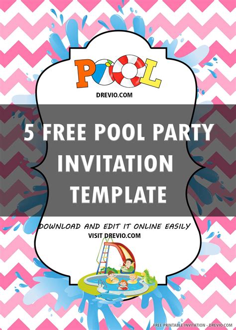 Swim Party Invitation Templates Free