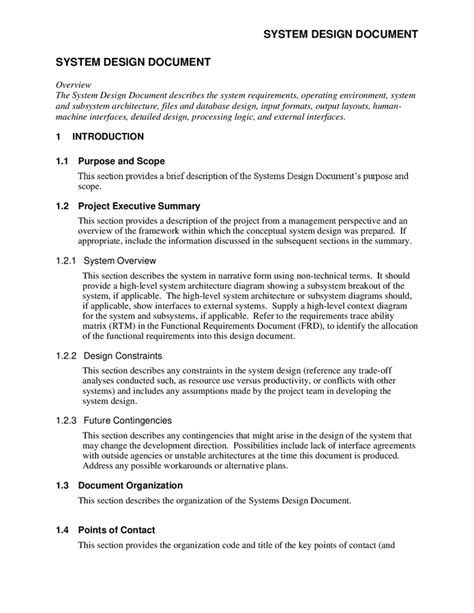 System Design Template