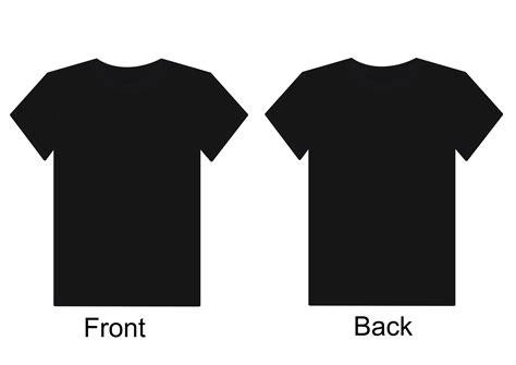 T Shirt Design Template Front And Back
