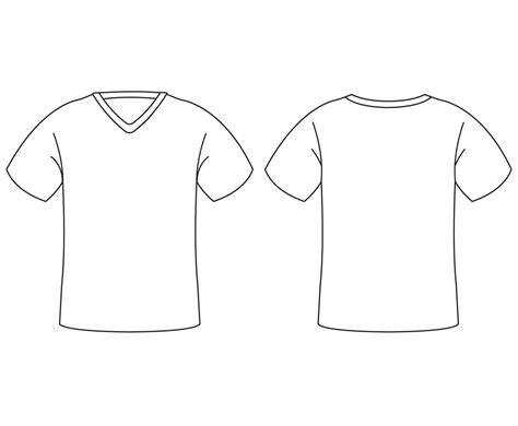 T Shirt Outline Template