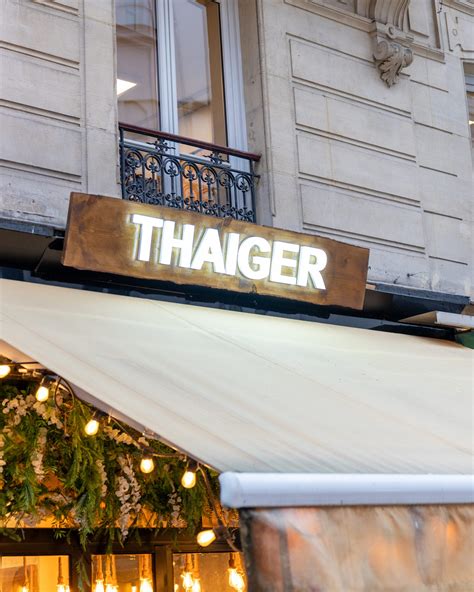 THAIGER à Paris