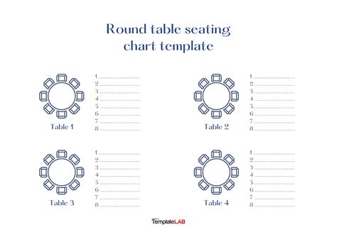 Table Arrangement Template