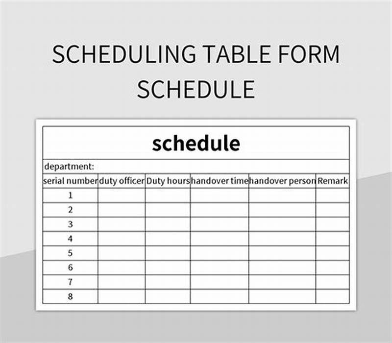 Table Form Example
