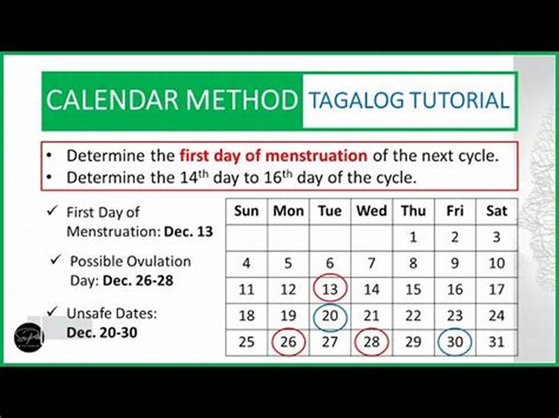 Tagalog How To Use Calendar Method