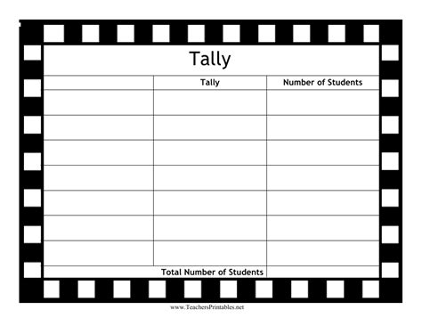Tally Graph Template