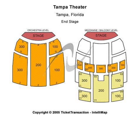 Tampa Theater Seating Chart