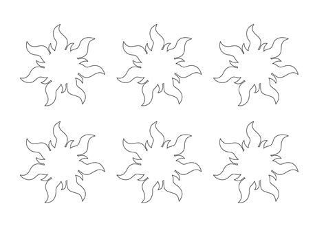 Tangled Sunburst Template