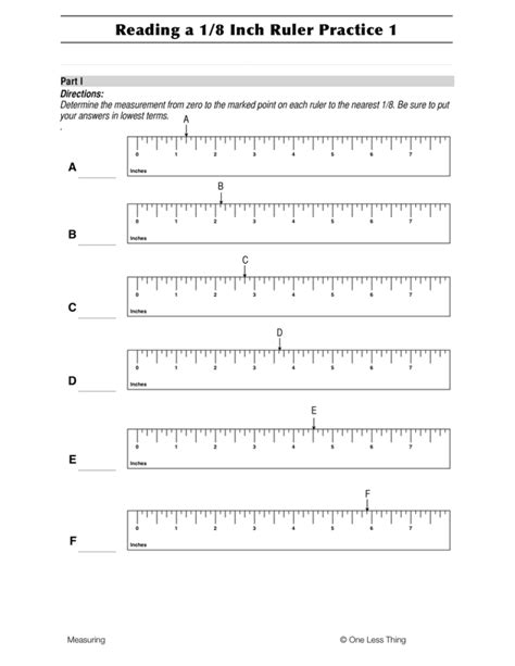 Tape Measure Test Printable