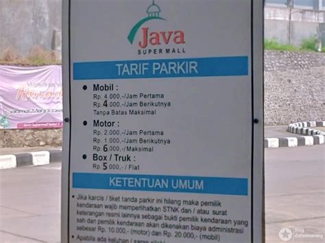 Tarif Parkir di Jalanan Indonesia