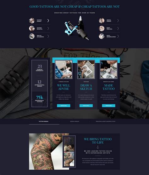 Tattoo Web Template