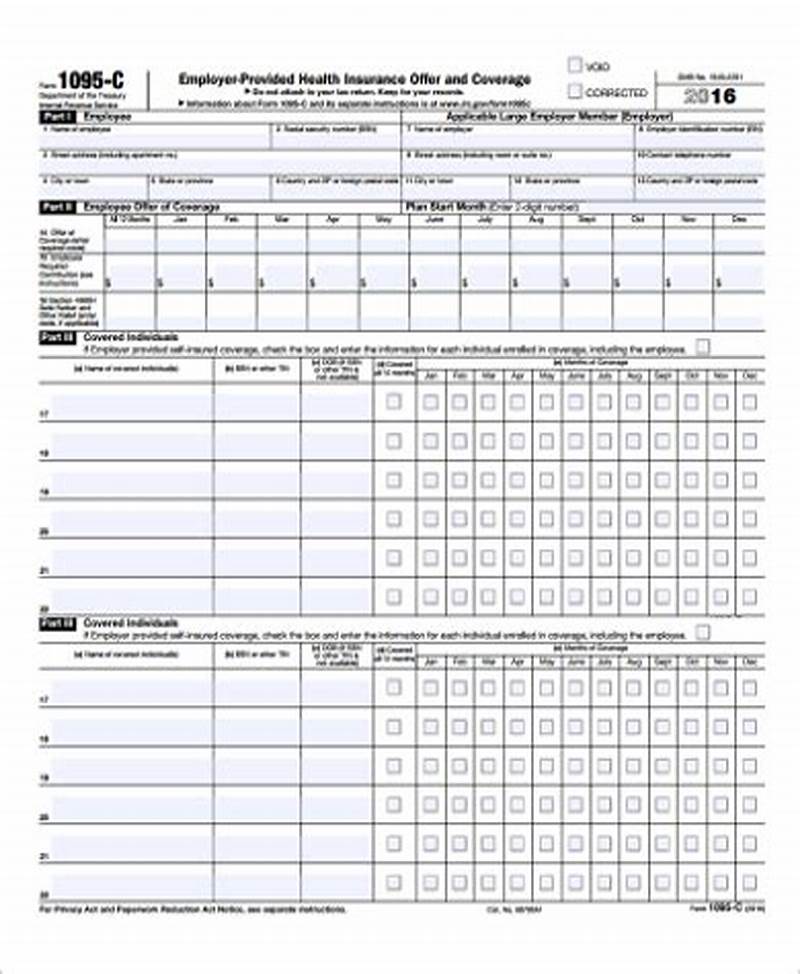 Tax Form For Insurance Coverage
