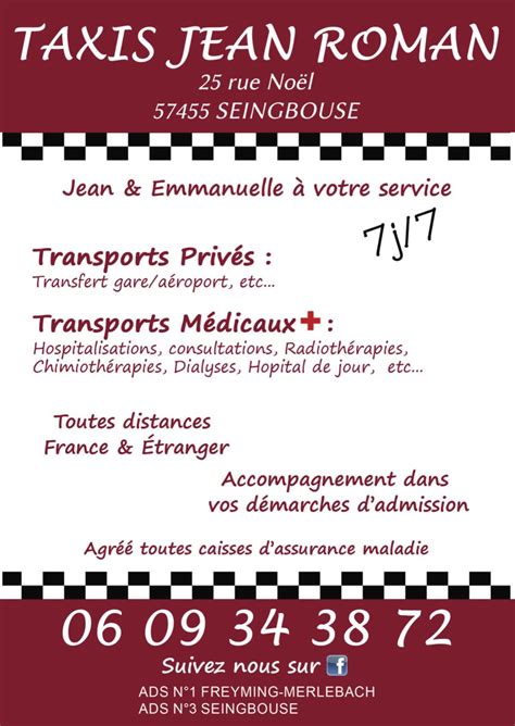 Taxis assistance à Seingbouse