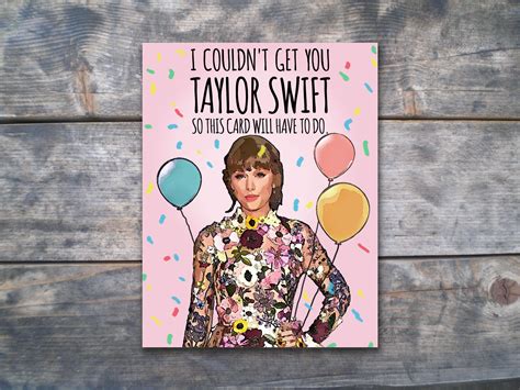 Taylor Swift Printable Birthday Card