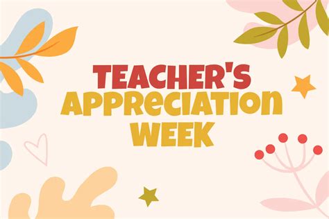Teacher Appreciation Week Template