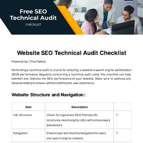 Technical Seo Audit Template