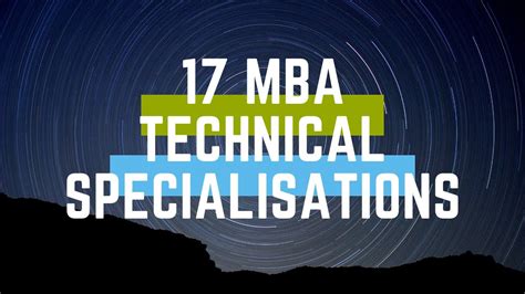 Technical Specialization