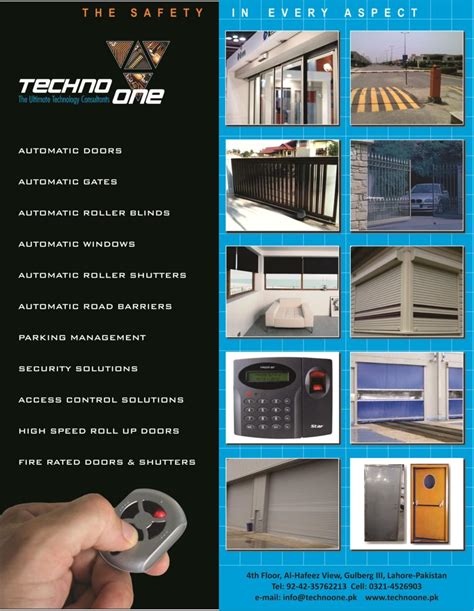 Techno One :: Automatic Doors, Gates, Barriers, RFID Systems, Shutters, Dock Levelers, Road Blockers, Fire Doors