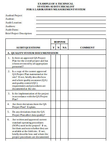 Technology Audit Template