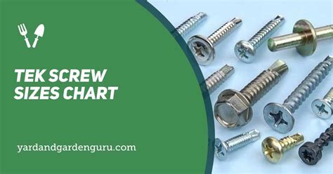Tek Screw Size Chart