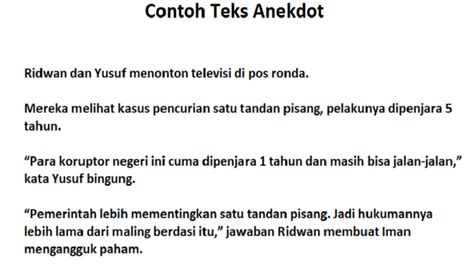 Teks Anekdot