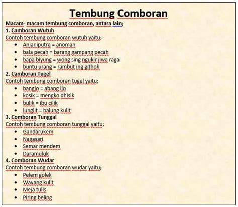 Tembung Camboran