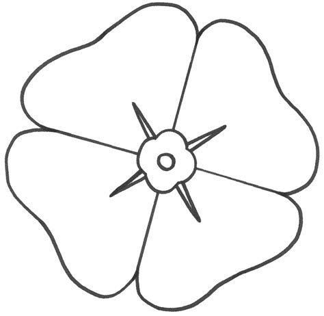 Template For A Poppy