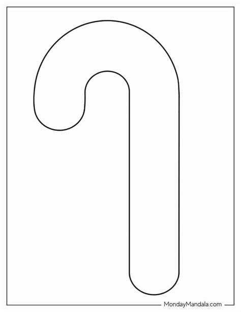 Template For Candy Cane