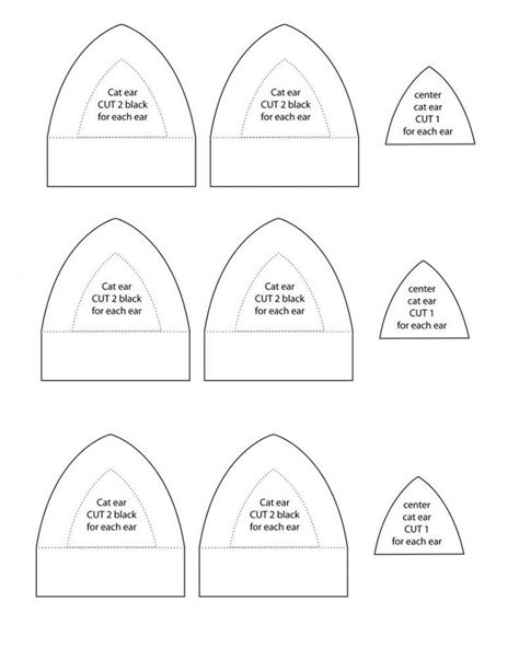 Template For Cat Ears