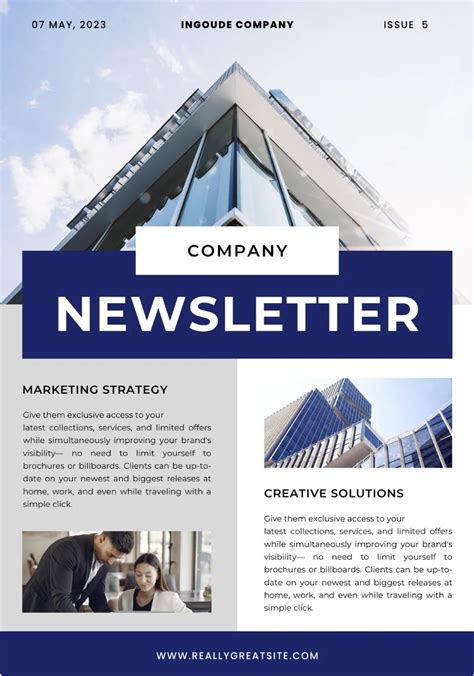 Template For Email Newsletter