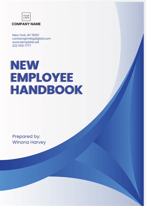 Template For Employee Handbook