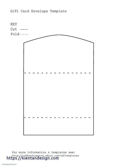 Template For Gift Card Holder