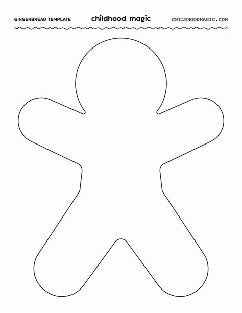 Template For Gingerbread Man