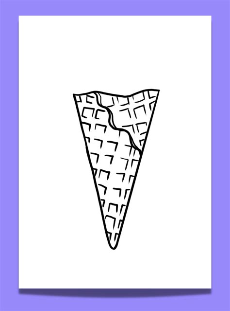 Template For Ice Cream Cone
