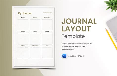 Template For Journaling