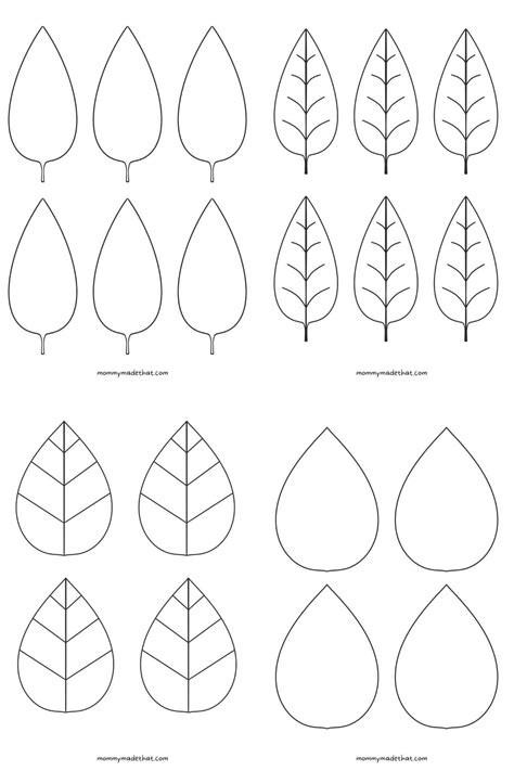 Template For Leaves