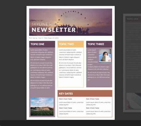 Template For Newsletter Publisher
