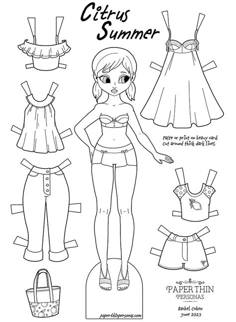 Template For Paper Dolls