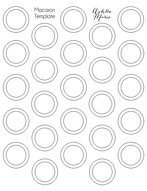 Template For Piping Macarons
